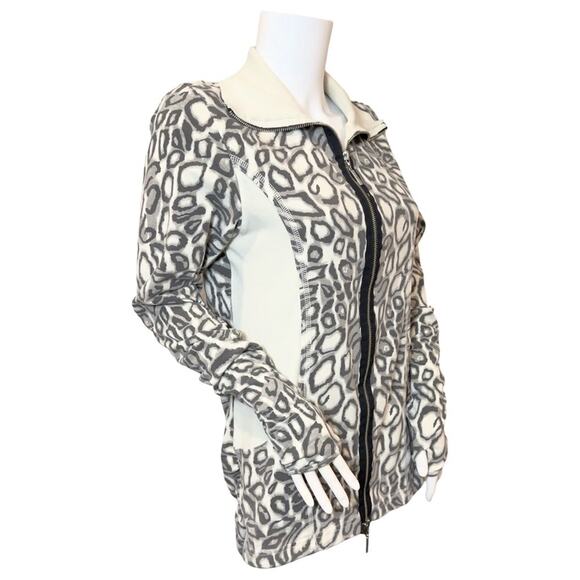 Hard Tail Forever Long Leopard Fitted Jacket SZ S  $98 - Picture 9 of 11